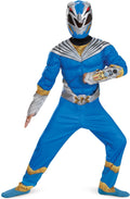 Official Muscle Padded Blue Ranger Costume for Kids