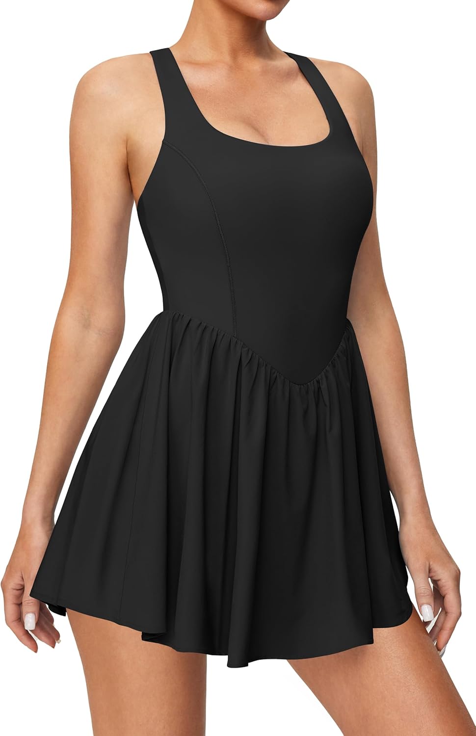 IUGA Tennis Dress with Built in Shorts for Active Women
