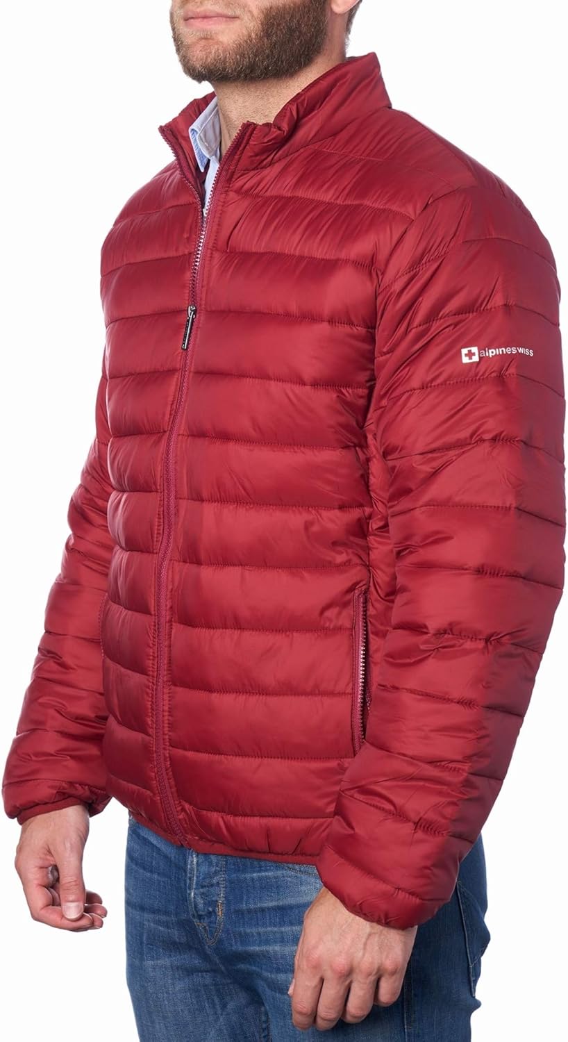 Alpine Swiss Niko Mens Puffer Jacket for Ultimate Warmth