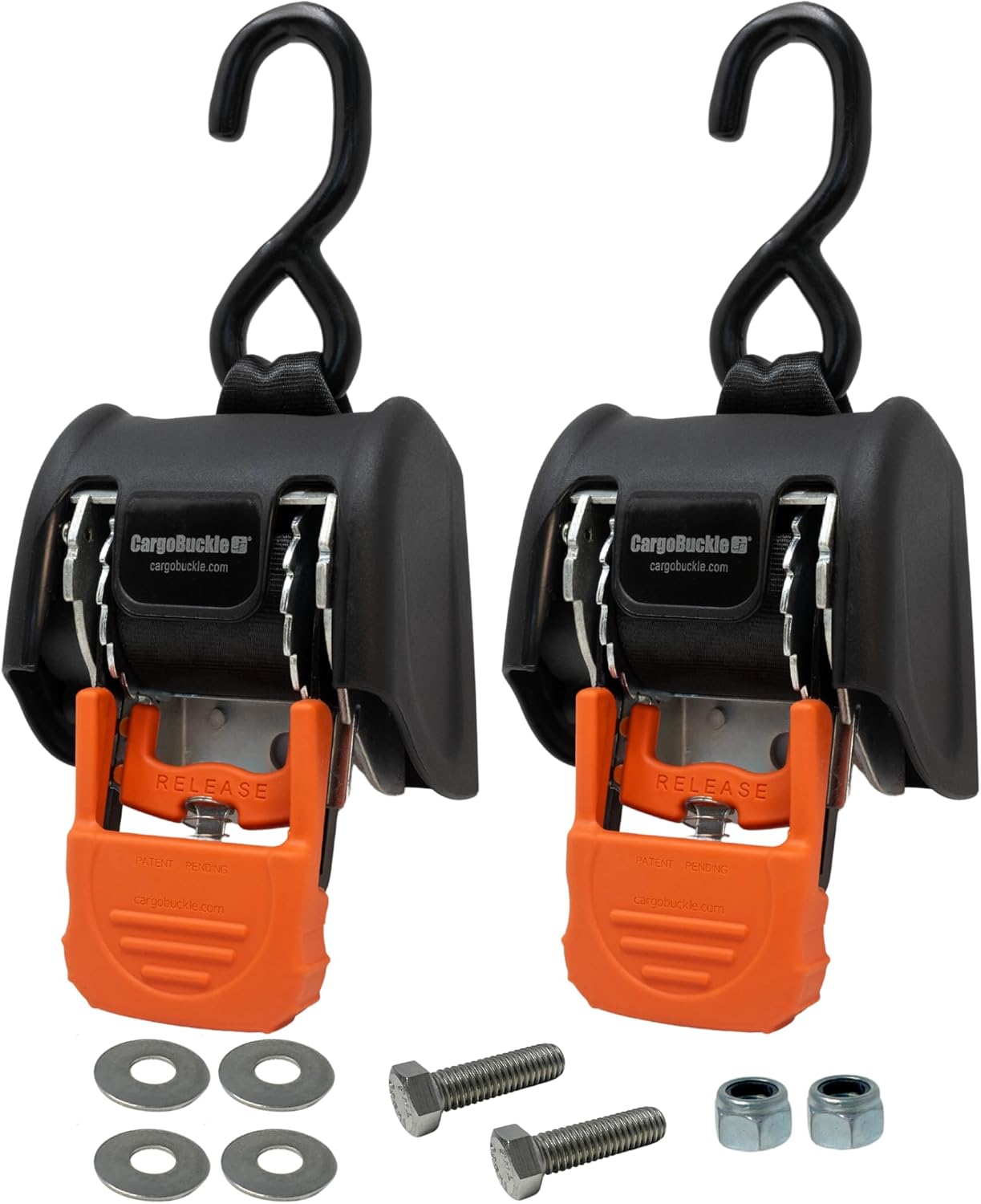 CargoBuckle G3 Retractable Ratchet Straps for Heavy Duty Use