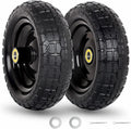 10 in Flat-Free Solid Tire and Wheel Replacement 4.10/3.50-4 - Durable