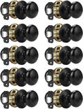 Probrico Keyless Privacy Door Knobs - Black Interior Pack 10