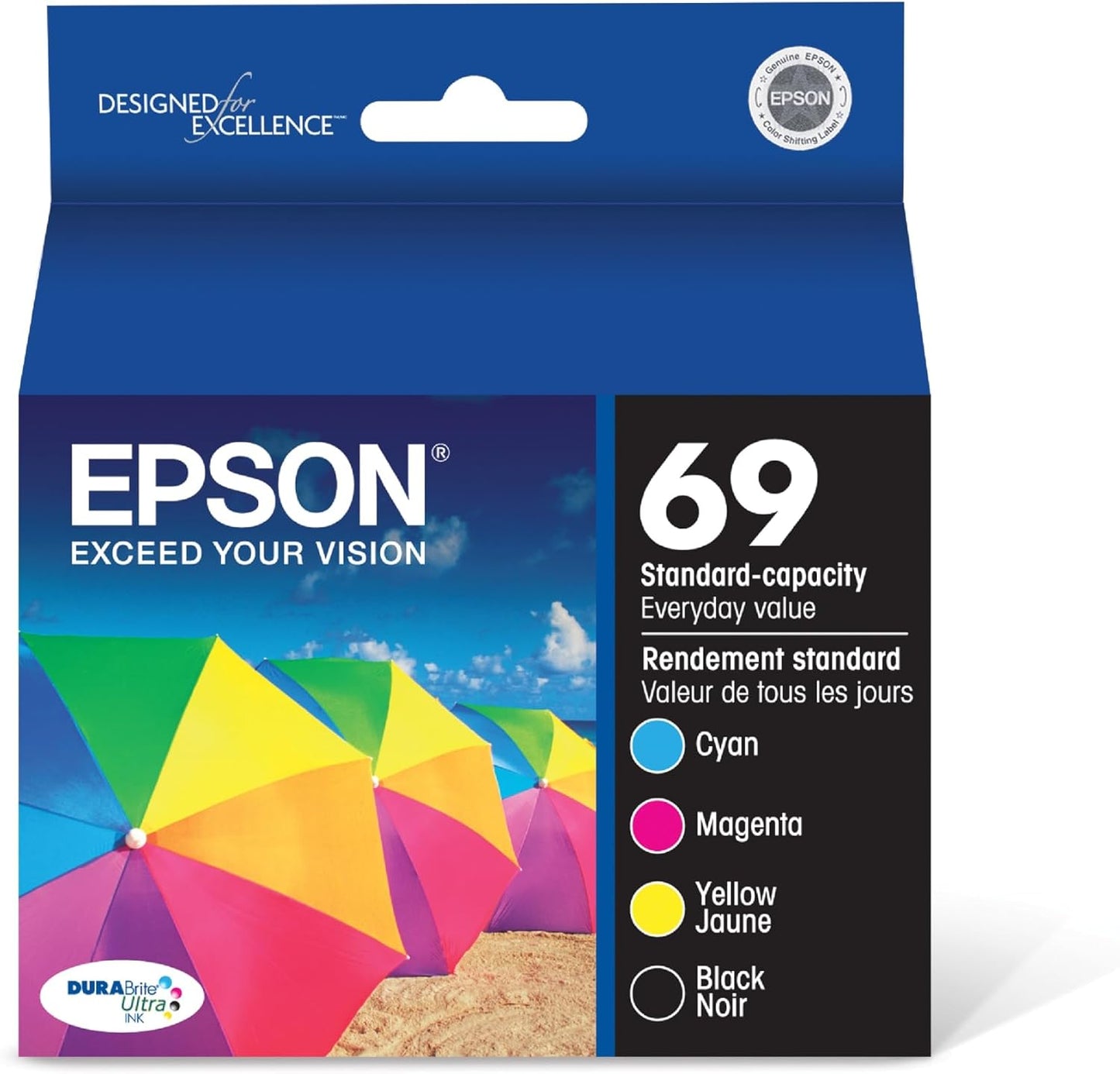 EPSON 69 DURABrite Ultra Ink Combo Pack for Quality Prints