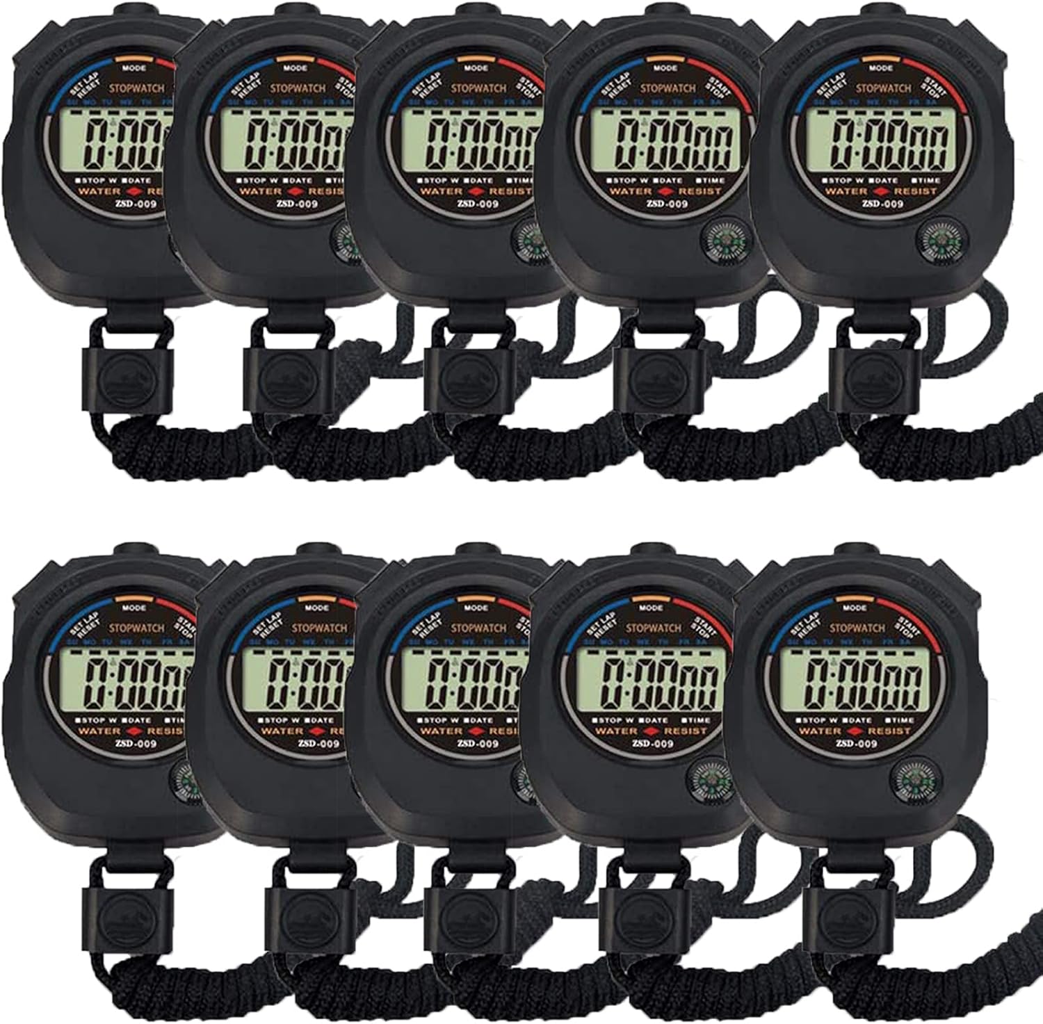 Multi-Function Electronic Digital Stopwatch Timer for Coaches