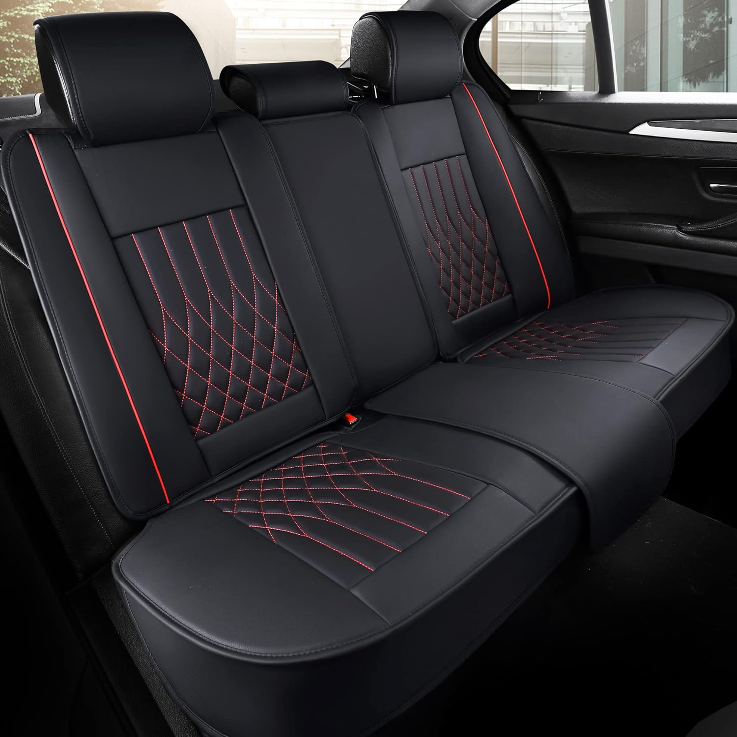 Aierxuan Rear Car Seat Covers Waterproof Leather for Vehicles