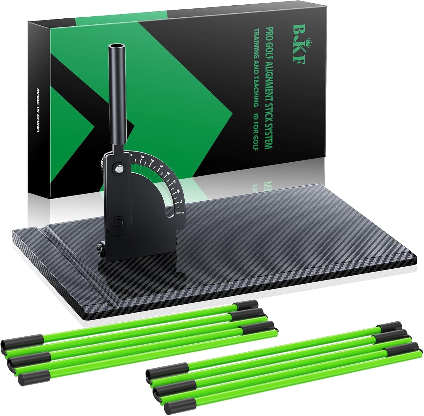 BKF Golf Alignment Sticks Set for Perfect Swing Training Aid