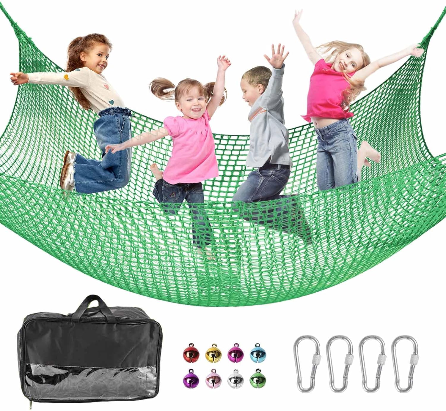 Climbing Net for Kids - 9.9FT Double Layers Playground Safety