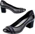 JENN ARDOR Womens Dress Pumps Ballet Chunky Heels - 2in Comfort