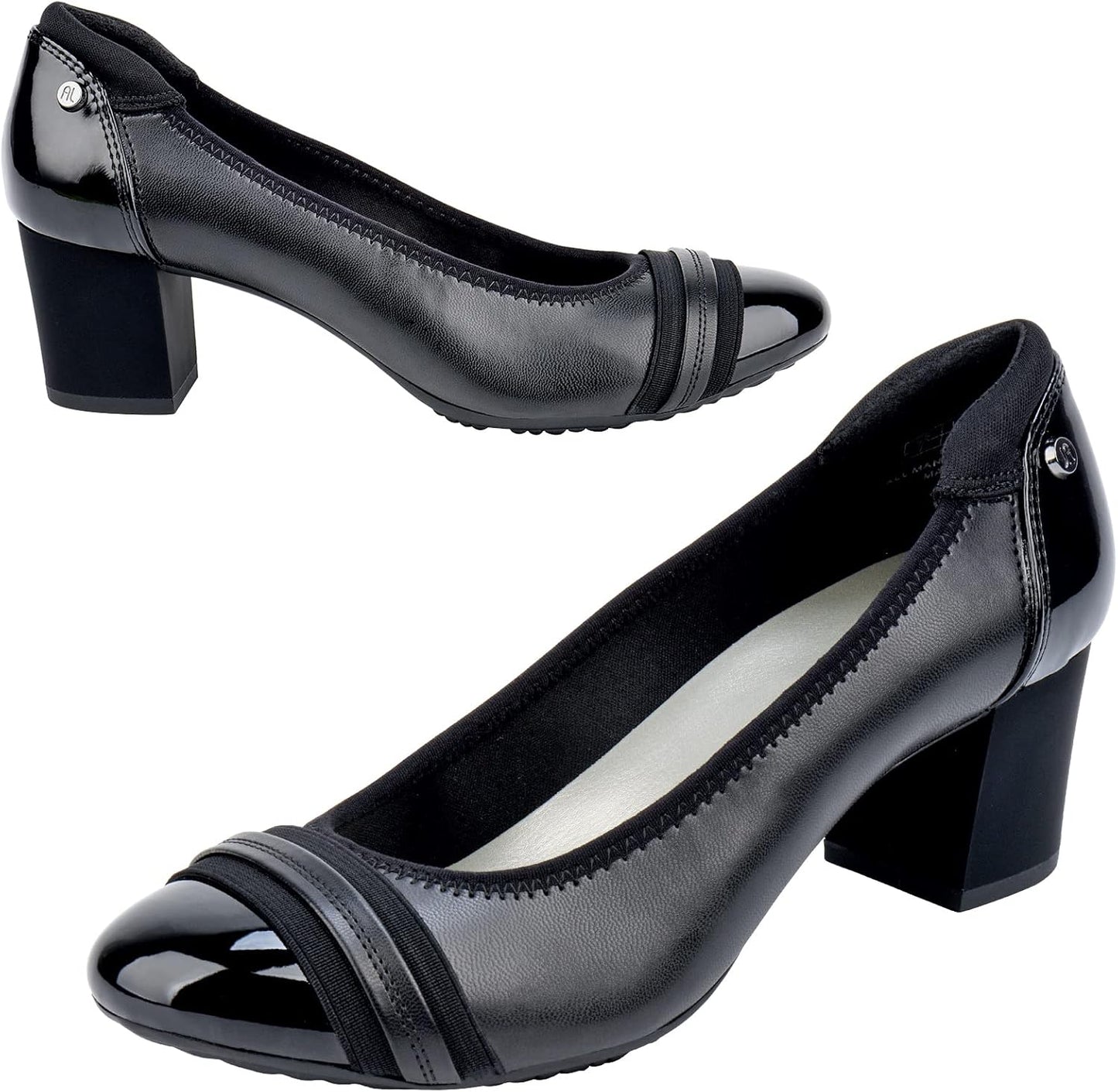 JENN ARDOR Womens Dress Pumps with Chunky Heels for Comfort