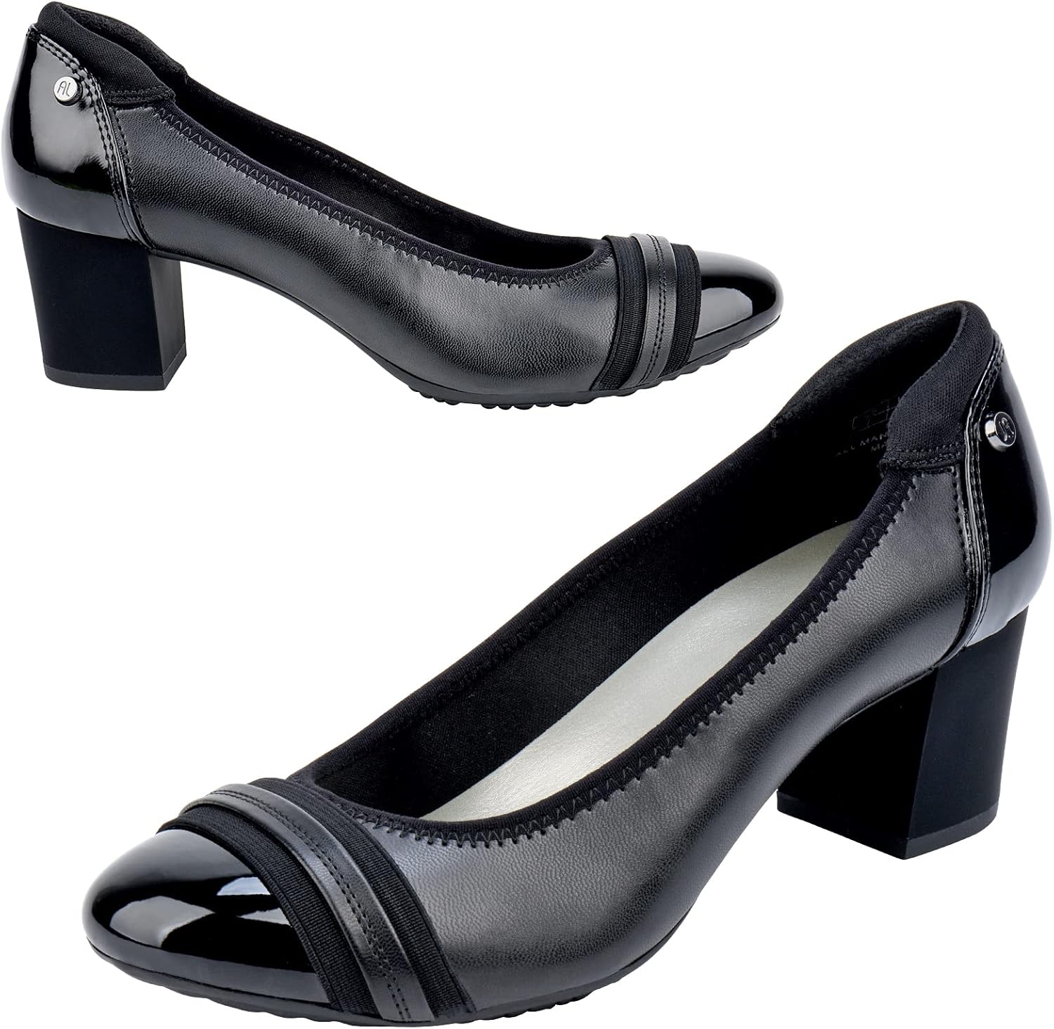 JENN ARDOR Womens Dress Pumps with Chunky Heels for Comfort