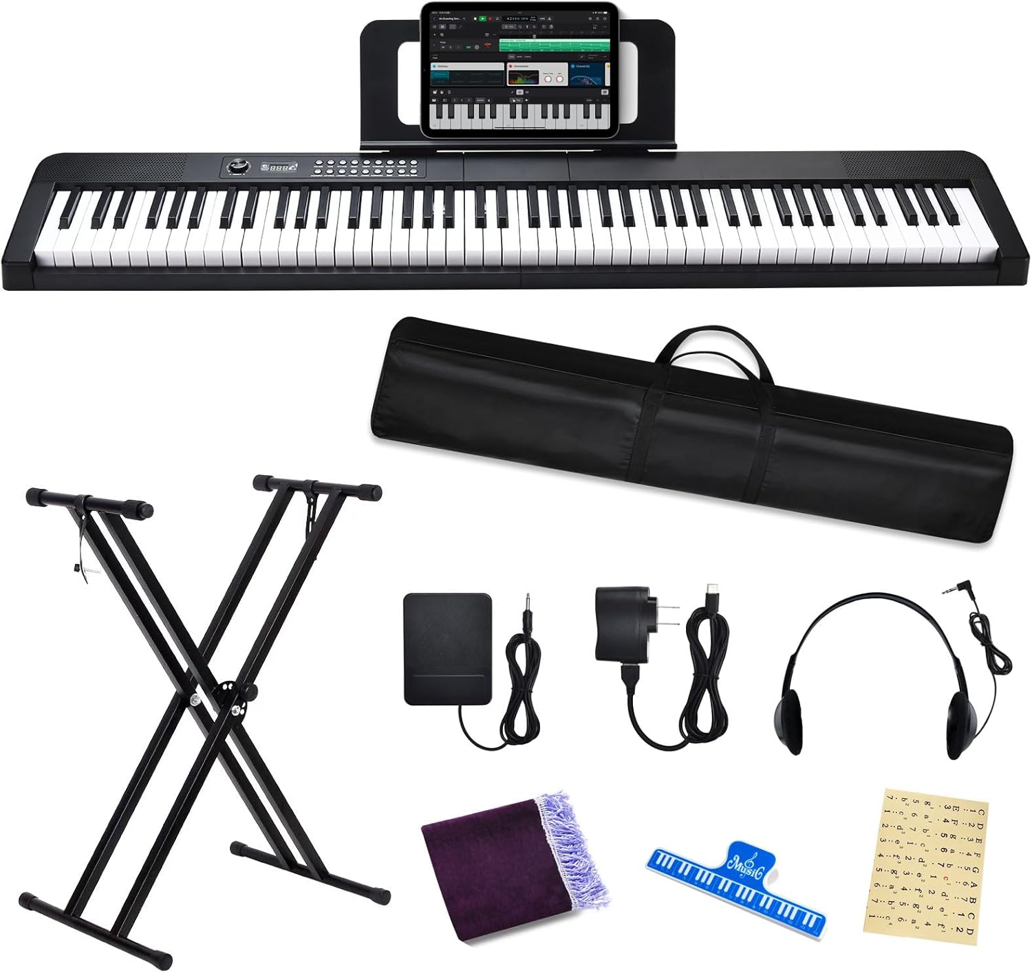 88 Key Digital Piano Keyboard for Beginners with Accessories