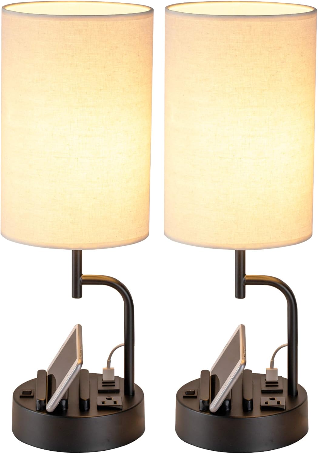 Modern Dreamholder Lamp Set - 3 USB Ports