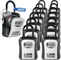 Key Lock Box for Keys with Code 12 Pack - Portable 4-Digit Lockbox