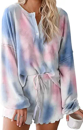 Lopie Womens Lounge Sets 2 Piece Pajamas Set for Comfort