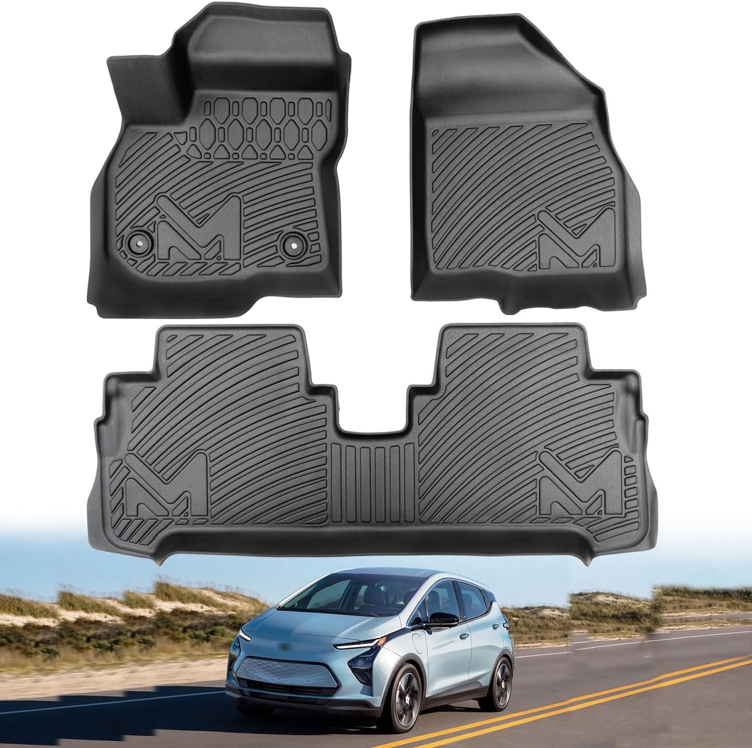 Custom TPE Automotive Floor Mats for Chevrolet Bolt EV 2017-2024