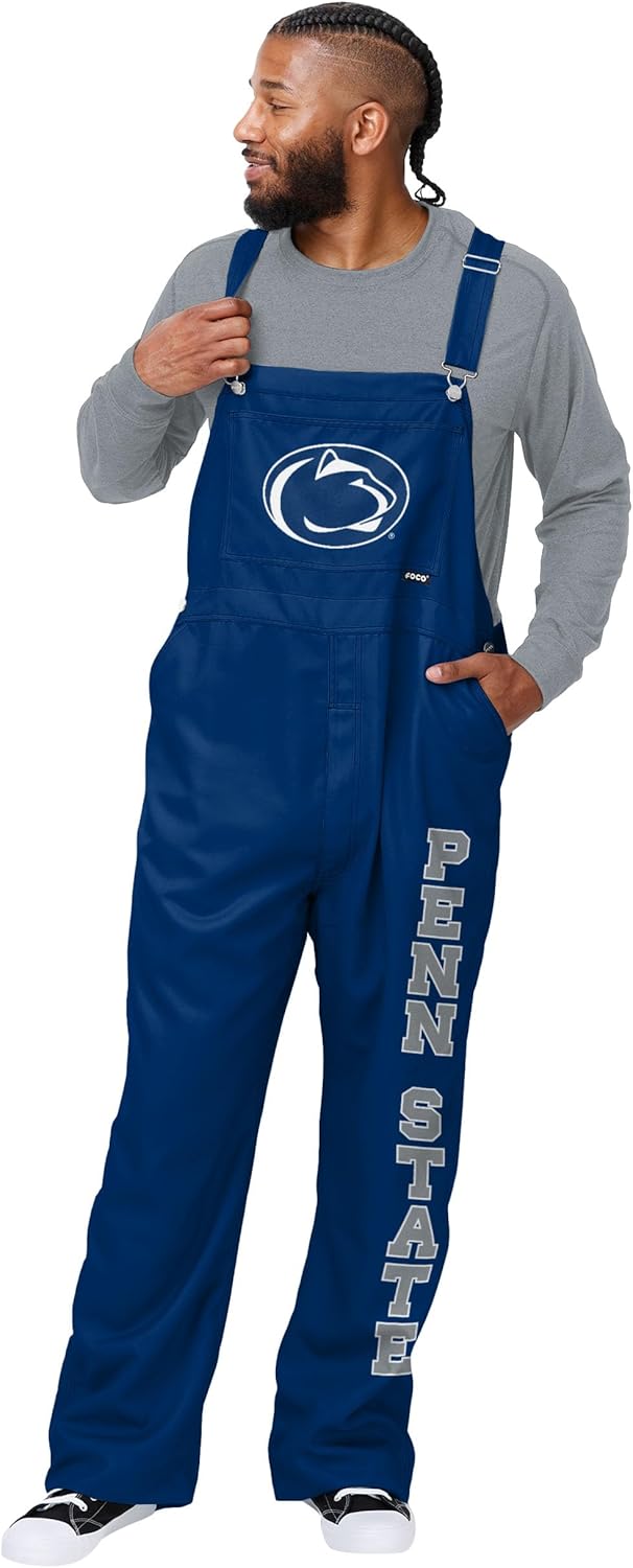 NCAA College Team Logo Bib Overalls for Ultimate Game Day Style
