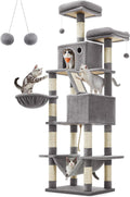 Feandrea Cat Tree 81.1 in Tall Multi-Level Cat Tower - Spacious