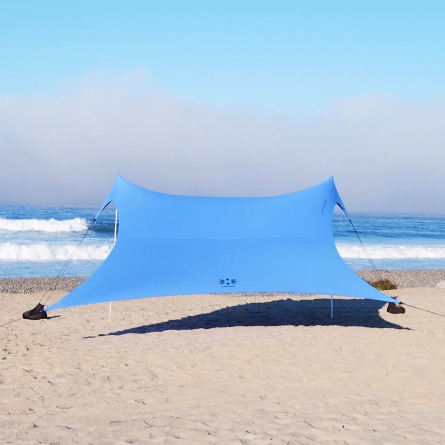 Neso Gigante Beach Tent- Family Fun Essential! UPF 50+, Lightweight - Periwinkle Blue, 11'x11'