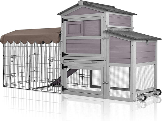 Mobile Chicken Coop - Secure & Portable MEDEHOO