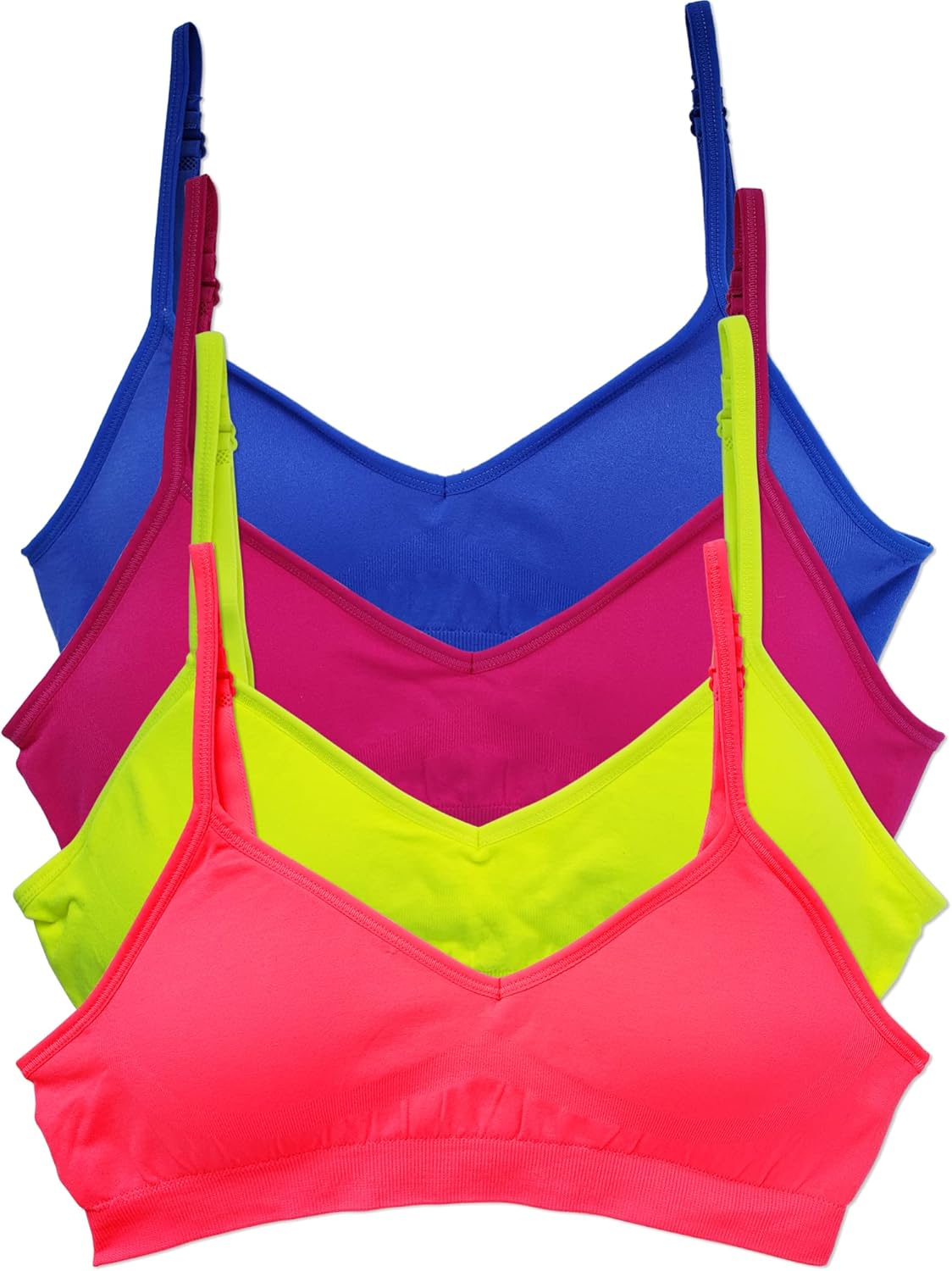 Kalon Womens Demi Padded Bralette 4 Pack for All-Day Comfort