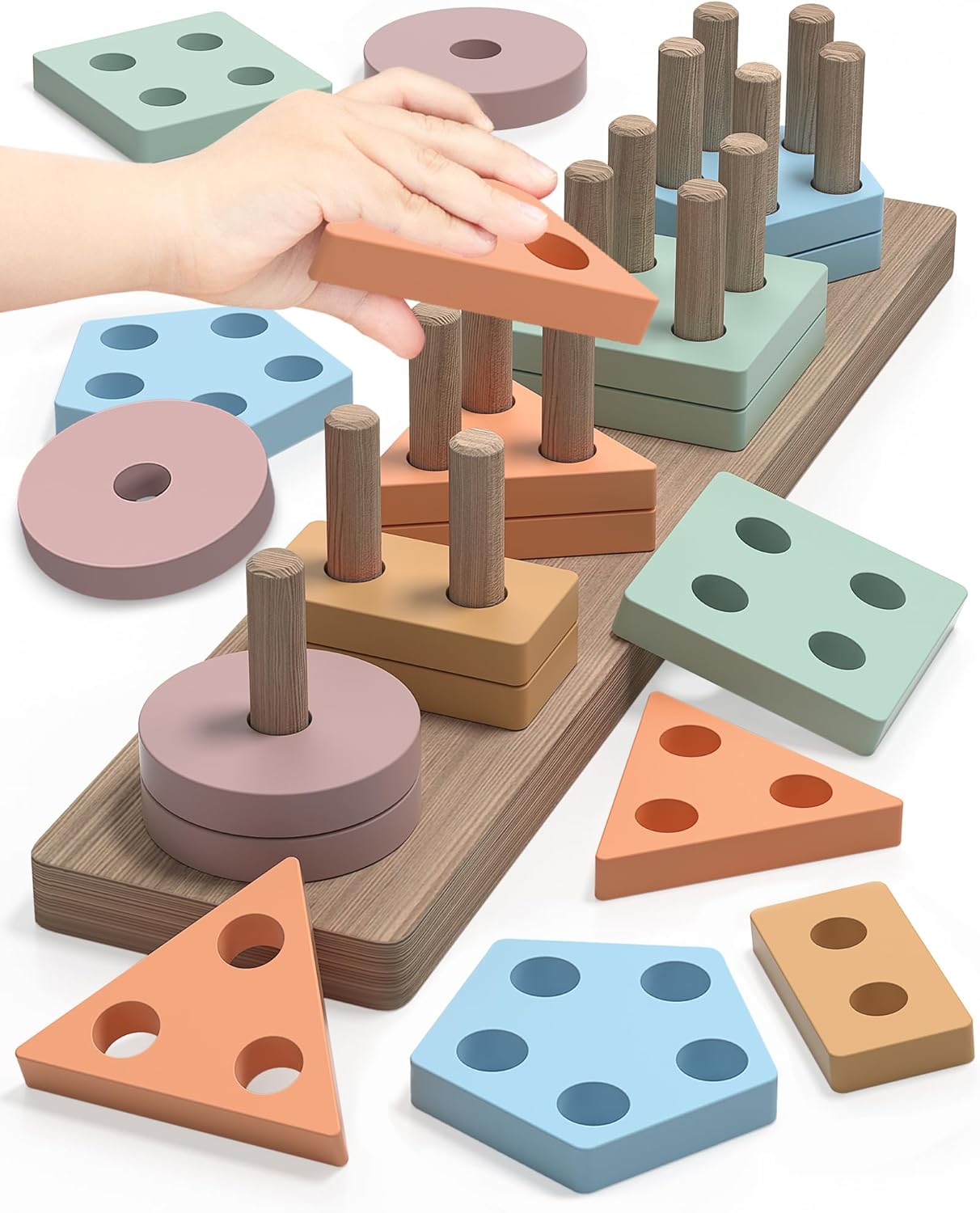 Montessori Shape Sorter for 1-2 Year Olds