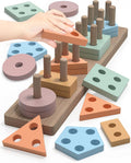 Montessori Shape Sorter Toddler Toy - Ages 1-2