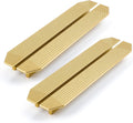 Brass Cabinet Pulls 4 Pack 9-3/4 in Modern Gold Handles - Durable