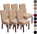 Dining Chair Covers Stretch Slipcovers for Dining Room - 6 Pack