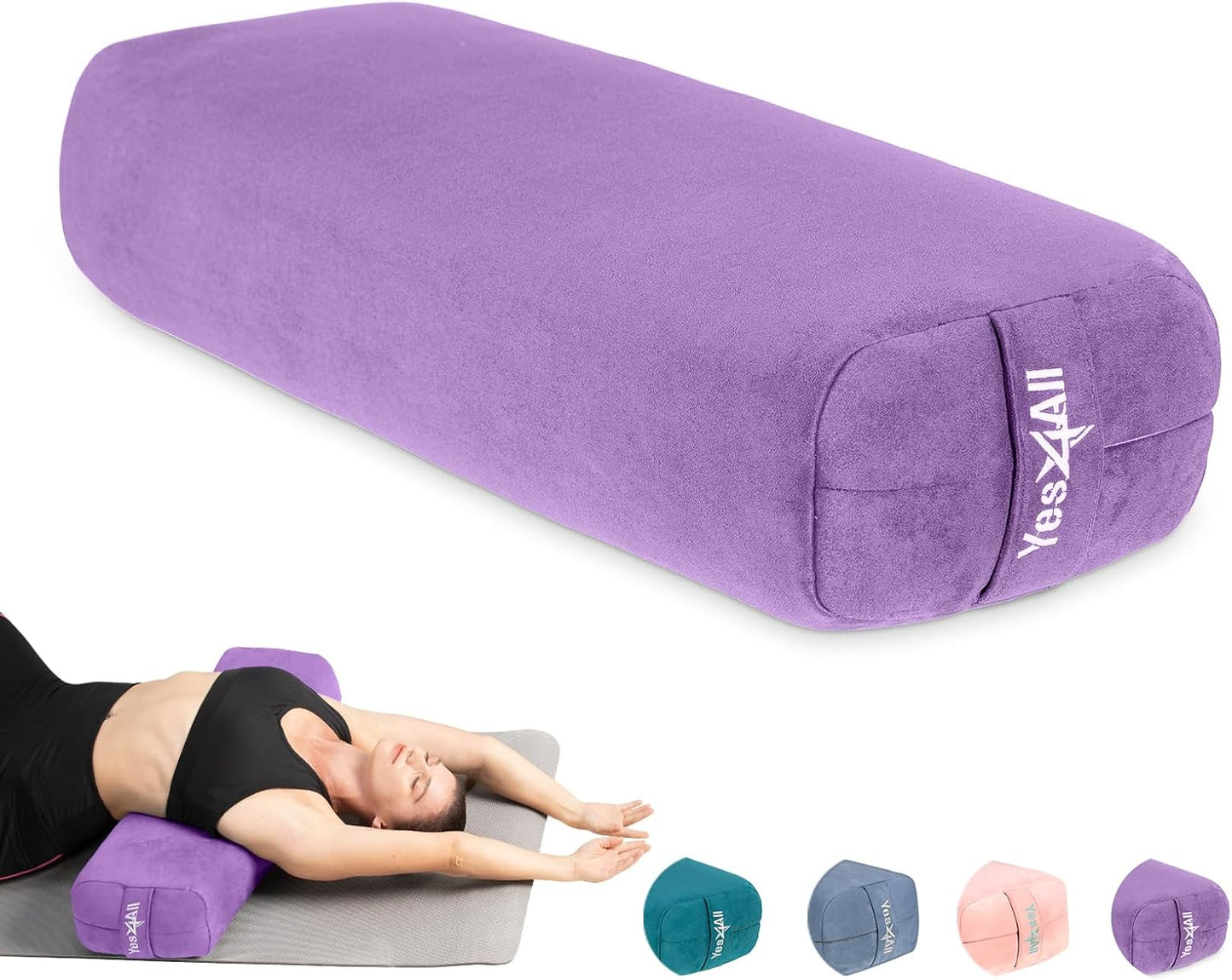 Triple-Layer Yoga Bolster - Ultimate Support & Comfort