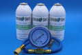 Arctic Air Enviro-Safe 3 Cans for R22 w/ Brass Gauge