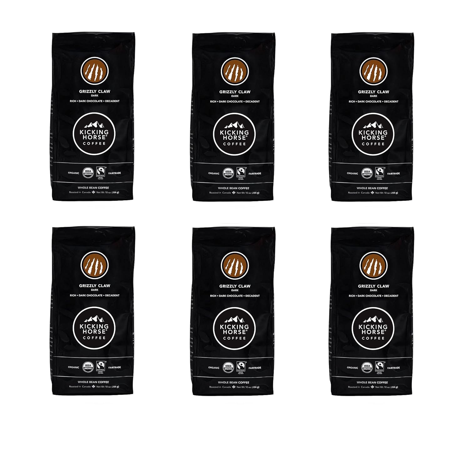 Kicking Horse Grizzly Claw - Bold Dark Roast - Organic & Fairtrade Coffee