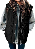 Cropped Puffer Vest Women Lightweight Quilted Stand Collar - Cozy Fit