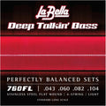 La Bella 760FL Deep Talkin' Stainless Steel Flat Wound Bass Strings