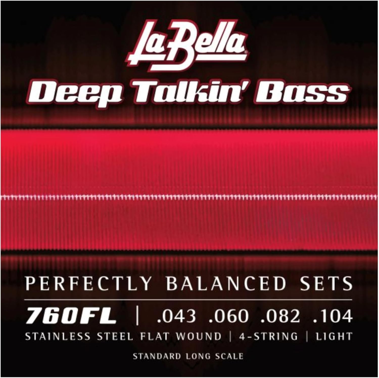 La Bella Deep Talkin' Stainless Steel Flat Wound Bass Strings