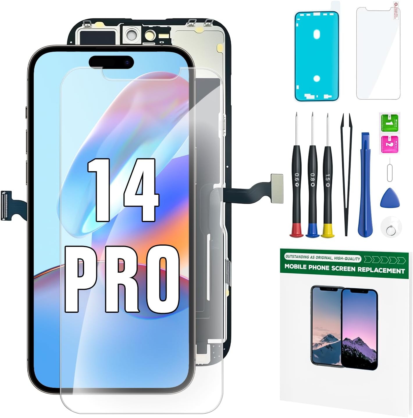 iPhone 14 Pro Screen Replacement Kit for 6.1 in LCD Repair