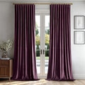 MIULEE Dark Purple Velvet Curtains for Luxury Bedrooms