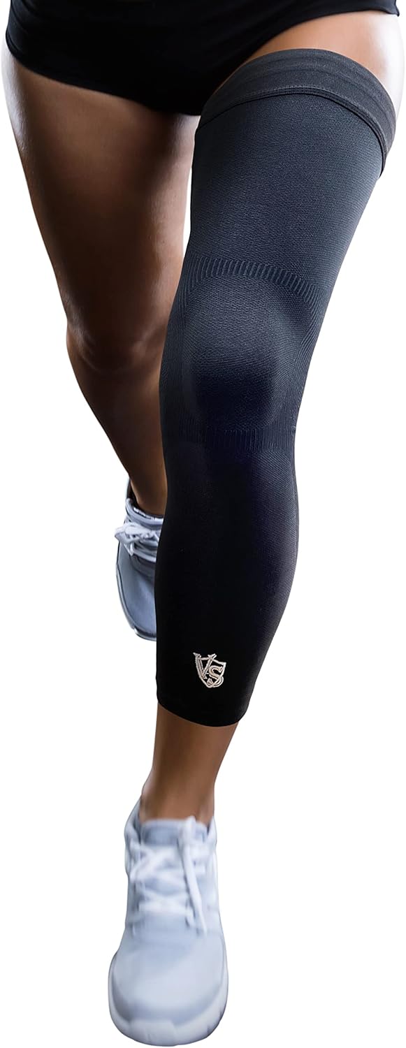 Germanium Recovery Compression Sports Full Leg Sleeve for Athletes
