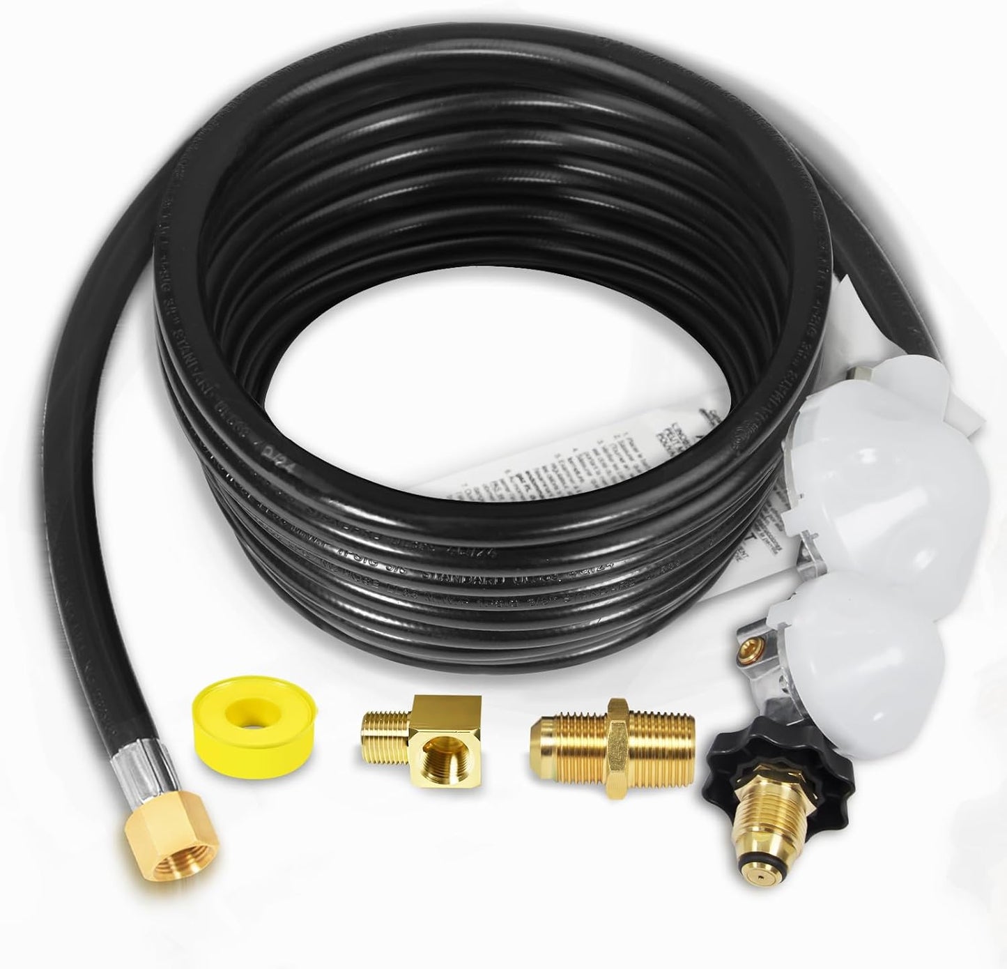 DEEKOOL 24FT Propane Hose for Mr. Heater Buddy Heaters - RV, Grill, Stove