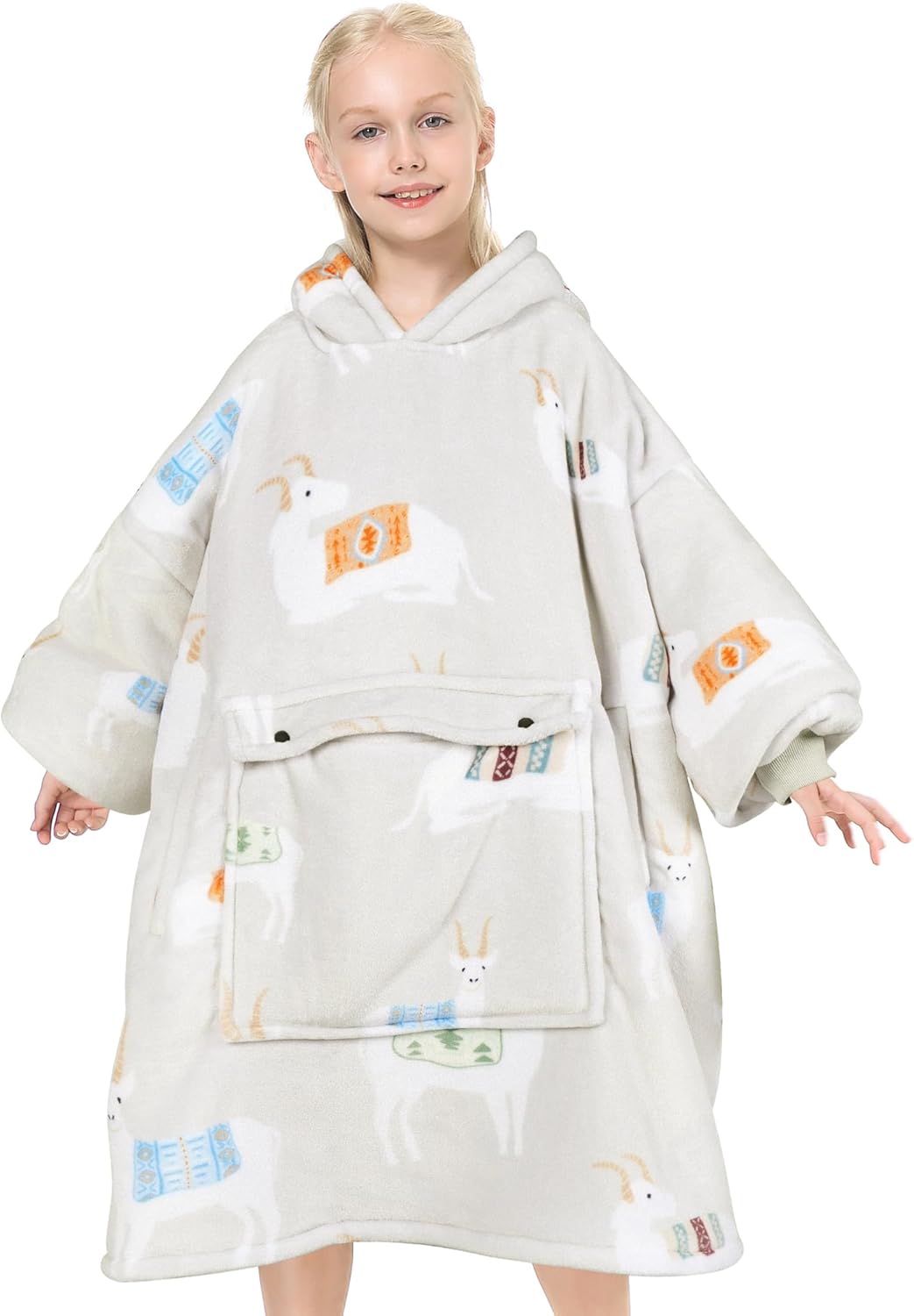 Narecte Kids Hoodie Blanket for Girls - Cozy Oversized Gift