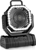 Portable Fan Rechargeable 20000mAh Camping Fan - Long-Run Cooling