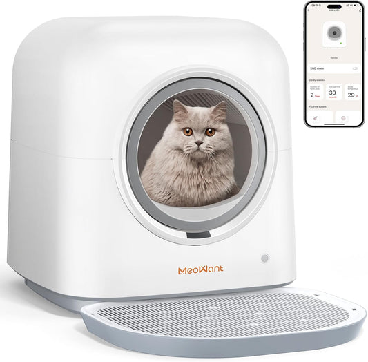 Odor-Free Self-Cleaning Litter Box for Multi Cats