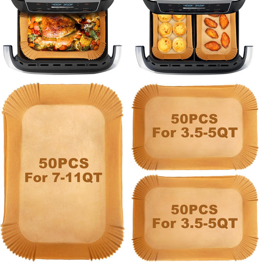 100 Pcs Small Air Fryer Liners: Non-stick, Easy Cleanup