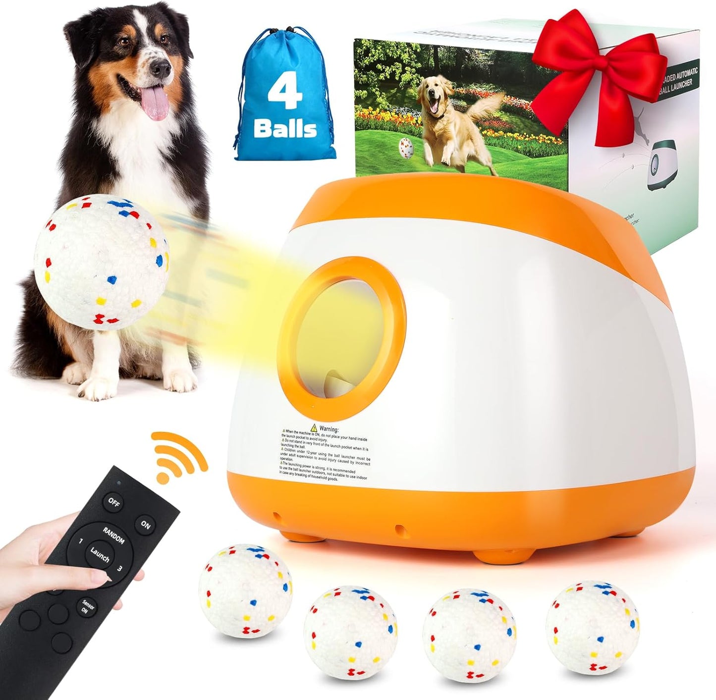 Automatic Ball Launcher for Dogs with Adjustable Distances