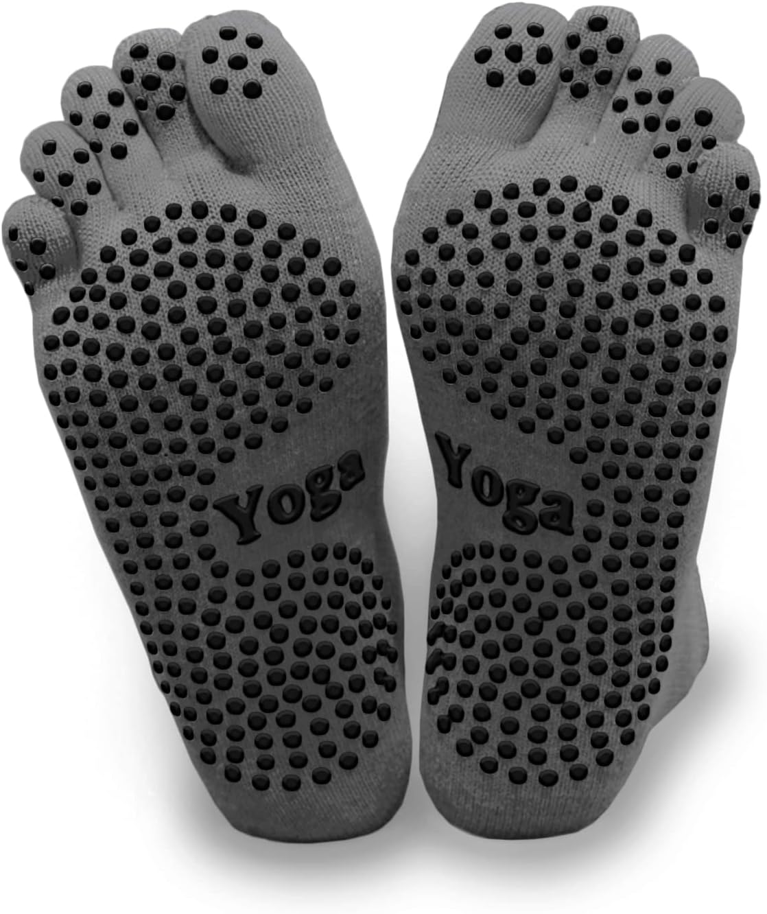 Lujuny Non-Slip Yoga Toe Socks - Grip and Comfort!