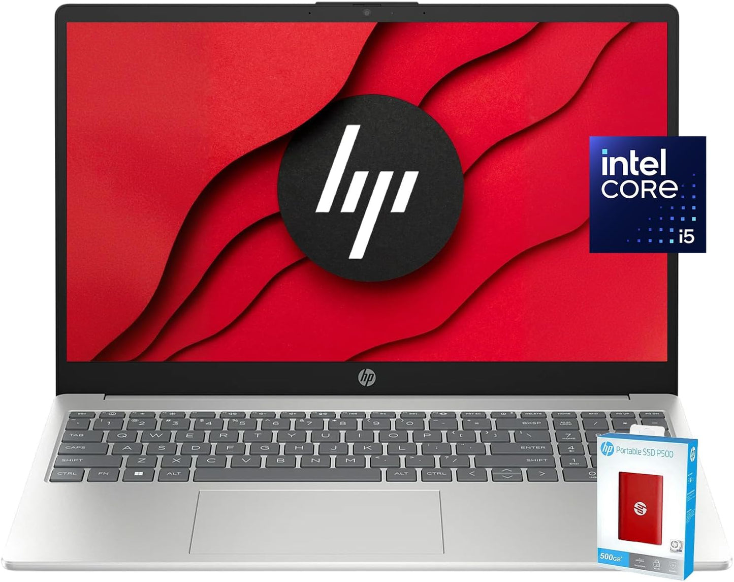 HP 15.6 FHD Laptop with Intel Core i5-1235U and 16GB RAM