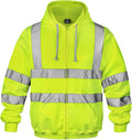 Hi Vis Reflective Sweatshirt for Men - High Visibility Work Hoodie