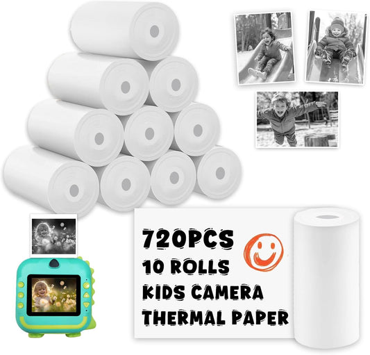 Vibrant 720Pcs Kid's Camera Paper Roll Set