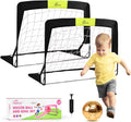 4Pcs Soccer Goals Set with Size 2 Soccer Ball and Pump