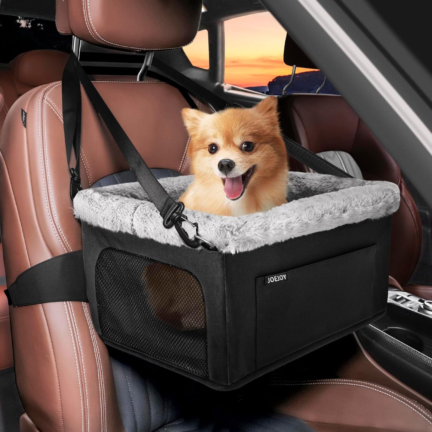 JOEJOY Deluxe Dog Booster Seat for Small Pets up to 20 lbs