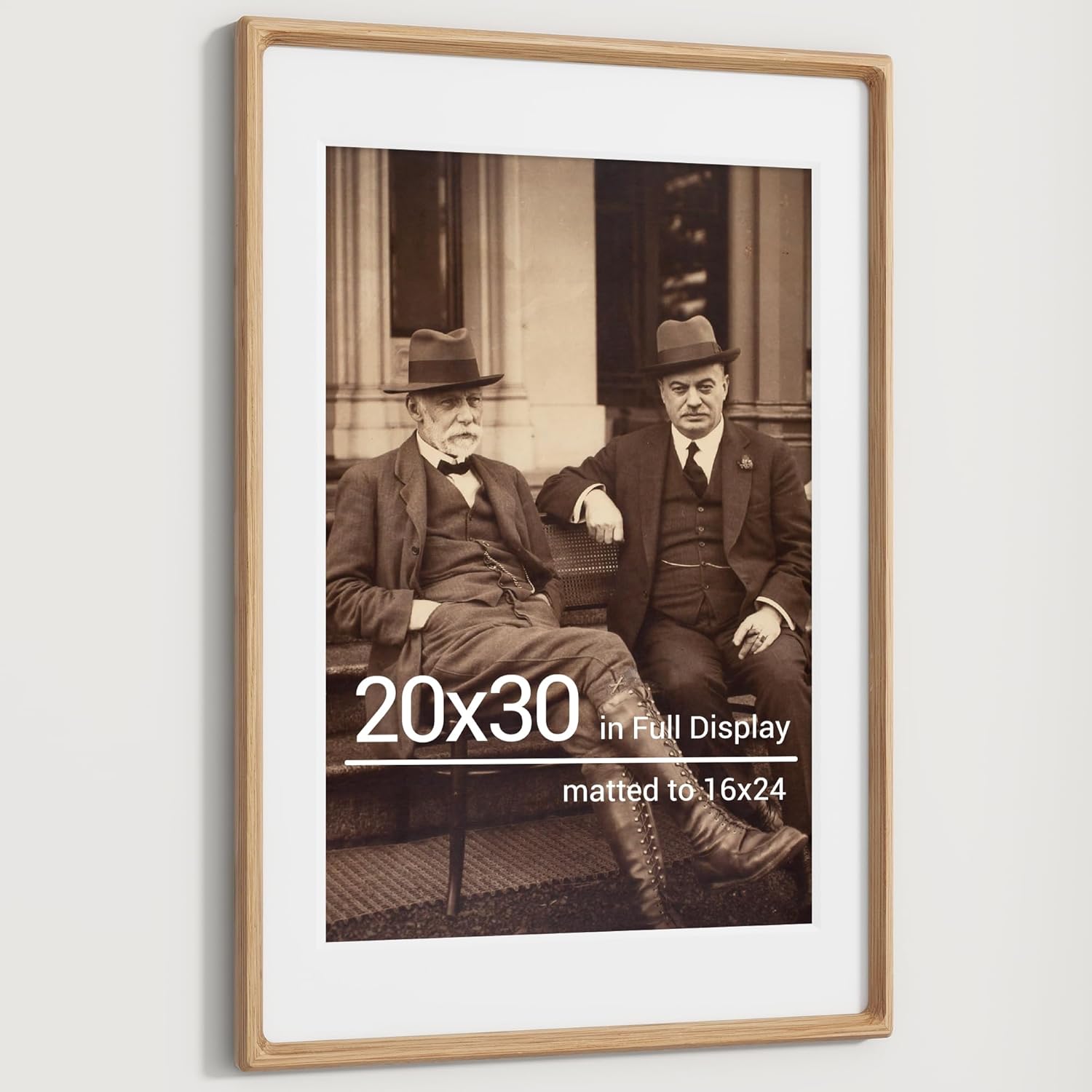 Heimlove 20x30 Picture Frames Natural Oak for Family Photos